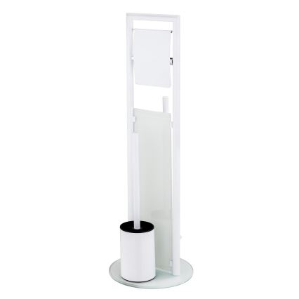 WENKO 24983800 - Ensemble WC RAVINA 20x70 cm inox/blanc
