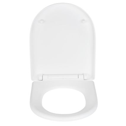 WENKO 24988100-WC Abattant WC EXCLUSIVE 45x36,5 cm blanc/argenté