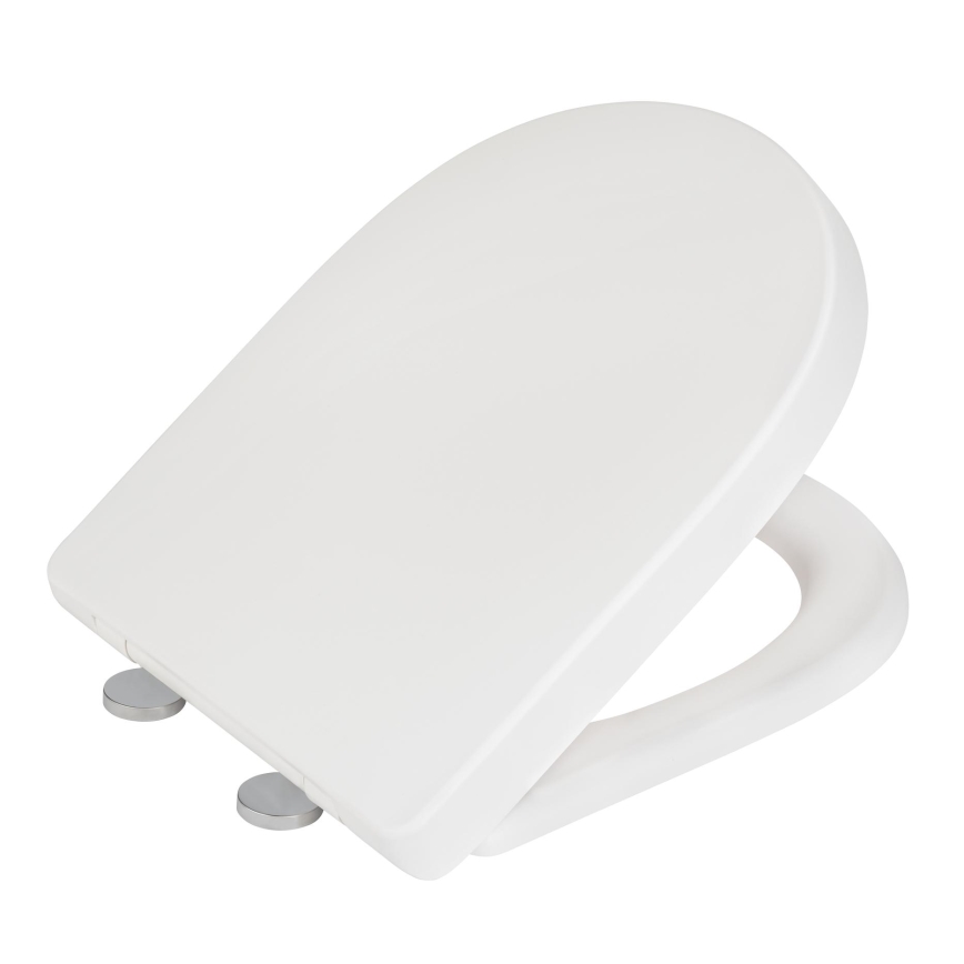 WENKO 24988100-WC Abattant WC EXCLUSIVE 45x36,5 cm blanc/argenté