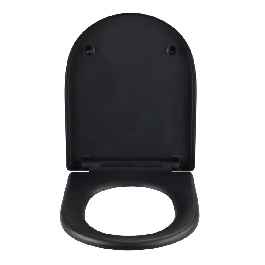 WENKO 24989100 - Abattant WC EXCLUSIVE 36,5x45 cm noir/argenté