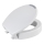 WENKO 25005100 - Abattant WC SECURA 37 x 44 cm blanc/gris