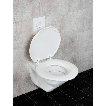 WENKO 25112100-WC Abattant WC TORINO 44 x 43,5 cm blanc