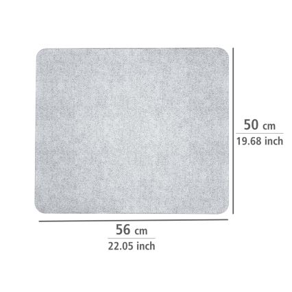 WENKO 2511910800 - Plaque de recouvrement 50 x 56 cm, transparente/grise