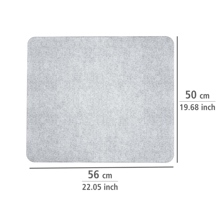WENKO 2511910800 - Plaque de recouvrement 50 x 56 cm, transparente/grise