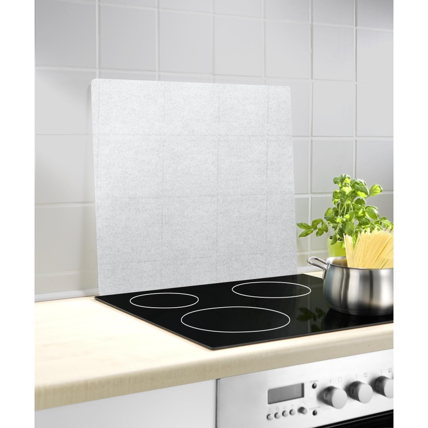 WENKO 2511910800 - Plaque de recouvrement 50 x 56 cm, transparente/grise