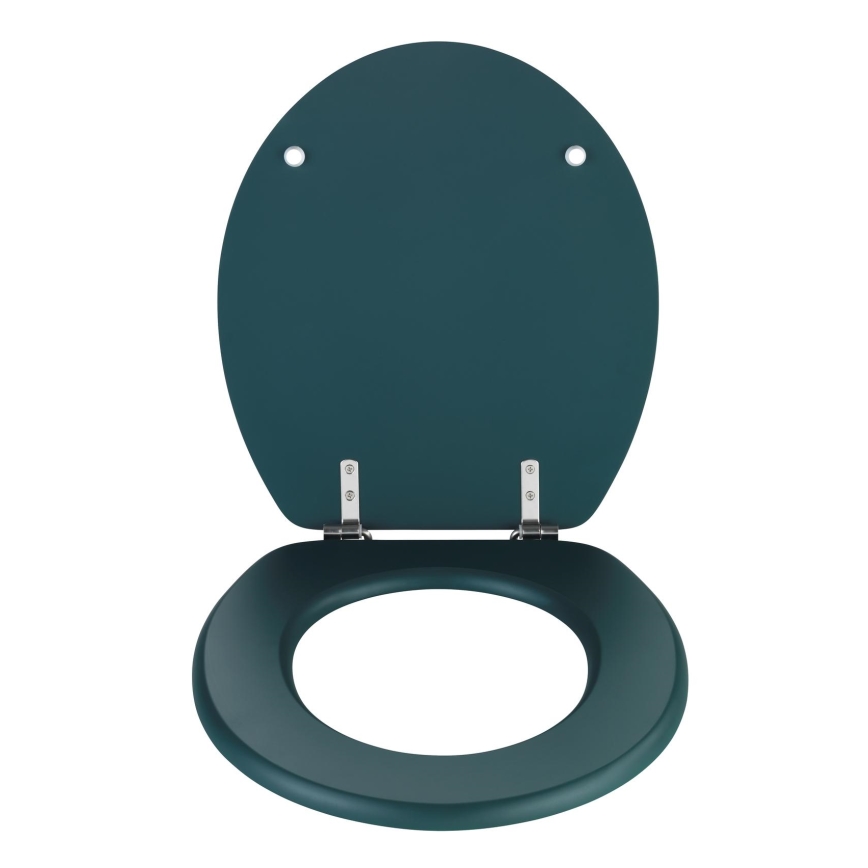 WENKO 25171100-WC abattant PRIMA pour WC 37 x 41 cm vert/argenté