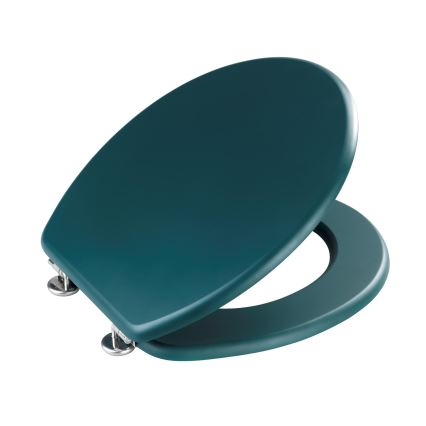 WENKO 25171100-WC abattant PRIMA pour WC 37 x 41 cm vert/argenté