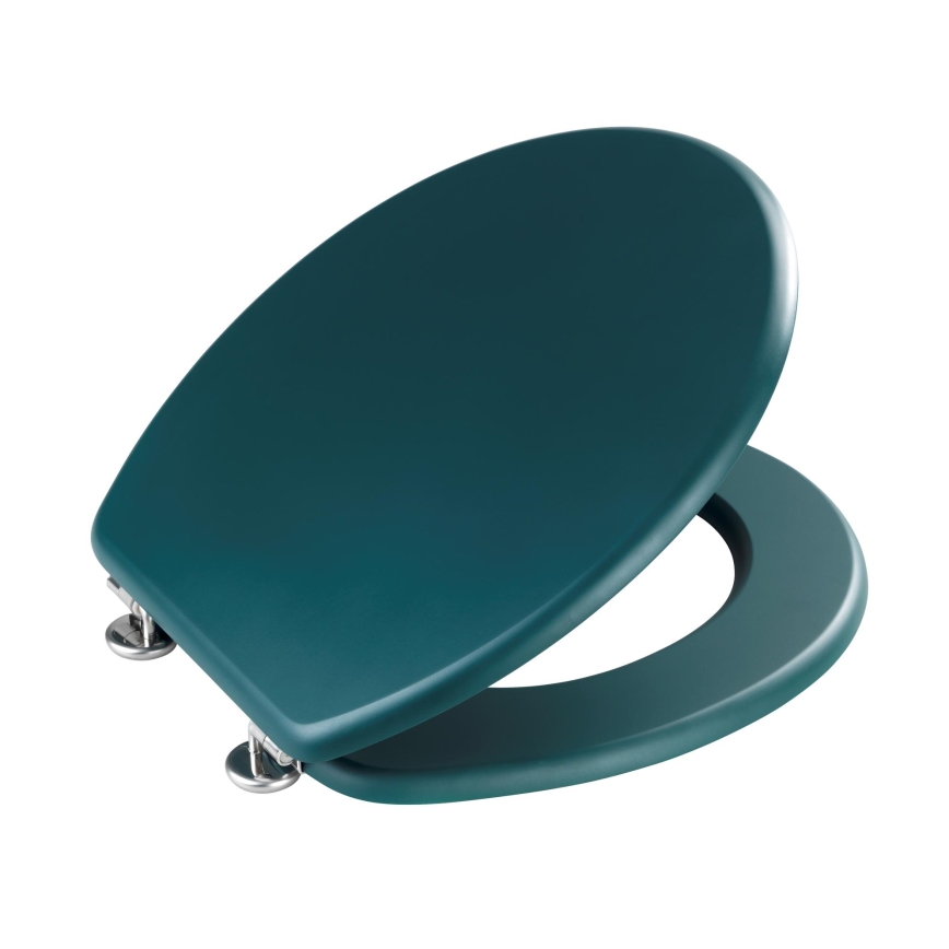 WENKO 25171100-WC abattant PRIMA pour WC 37 x 41 cm vert/argenté