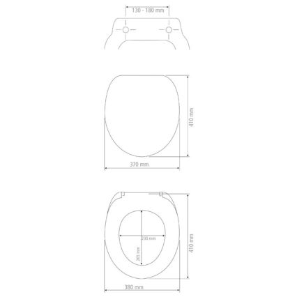 WENKO 25171100-WC abattant PRIMA pour WC 37 x 41 cm vert/argenté
