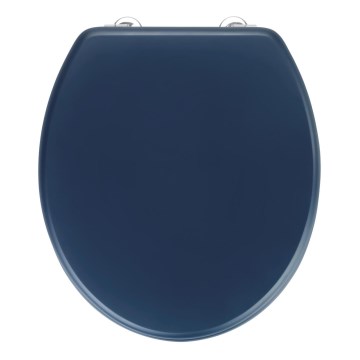 WENKO 25172100-WC abattant WC PRIMA 37 x 41 cm bleu/argenté