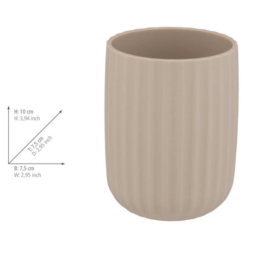 WENKO 25183100 - Gobelet AGROPOLI 7,5x10 cm beige