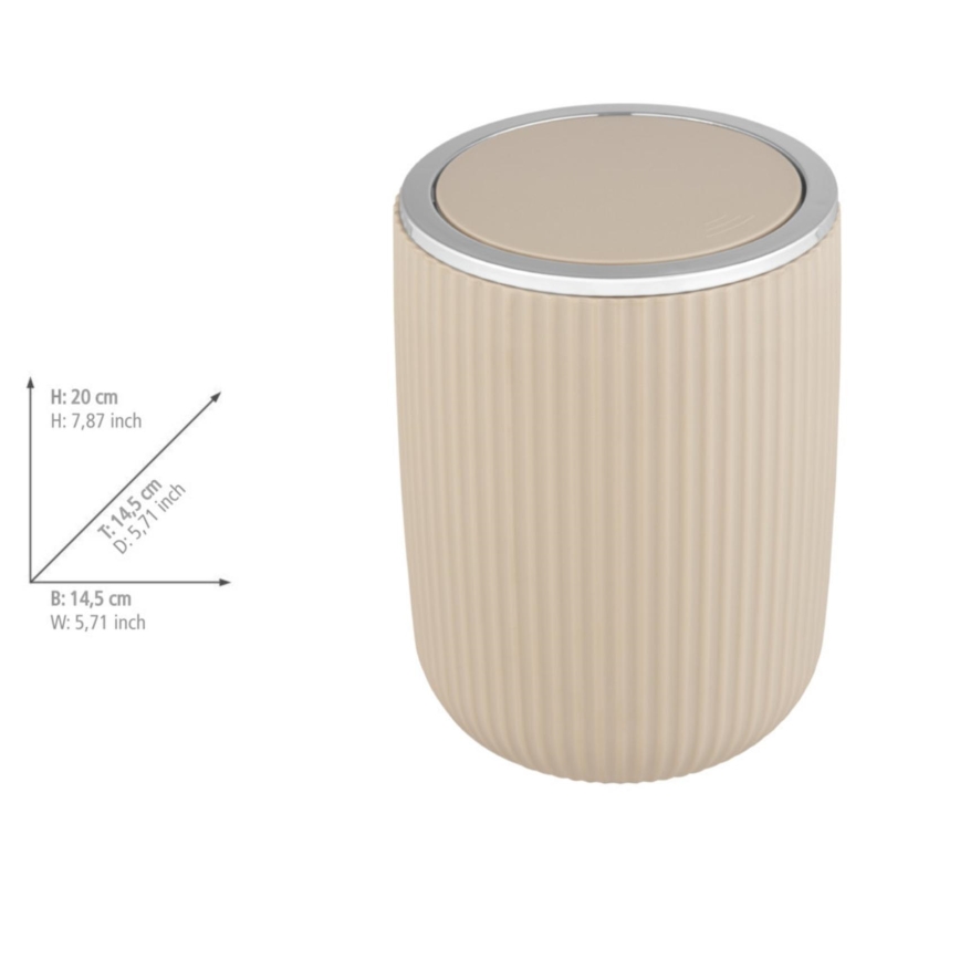 WENKO 25186100 - Panier AGROPOLI 14,5x20 cm beige
