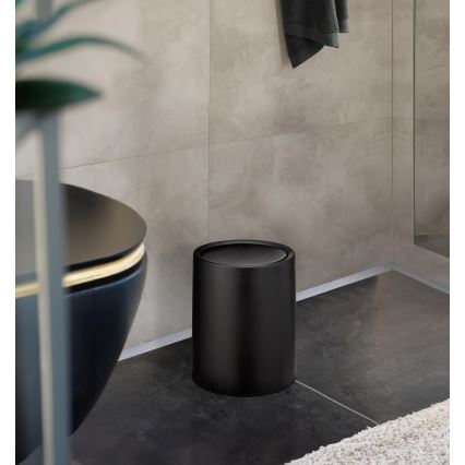 WENKO 25208100 - Corbeille ATRI 21 x 25,5 cm noire