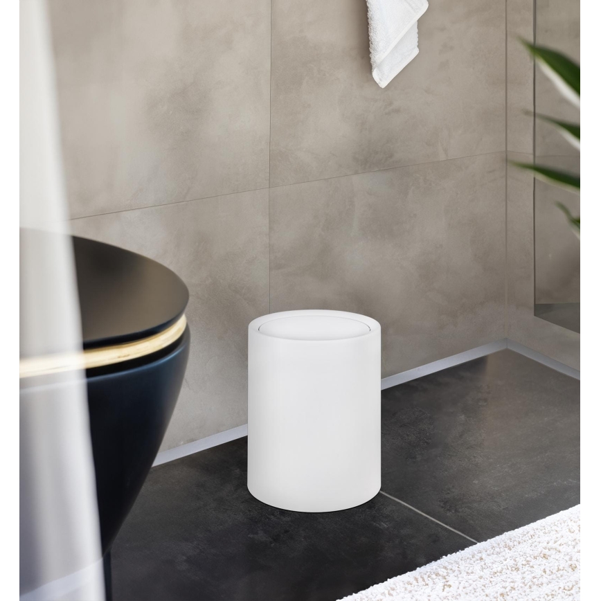 WENKO 25209100 - Corbeille ATRI 21x25,5 cm blanche