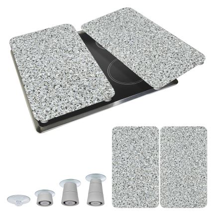 WENKO 2521120500 - Couvercle de plaque ABDECKPLATTE - NEUTRE 30x52 cm granite/multicolore