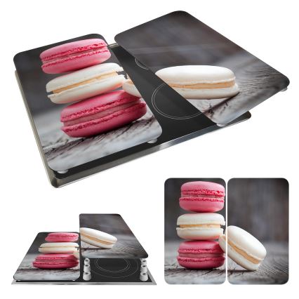 WENKO 2521496100 - Couvercle protecteur pour plaque de cuisson 52x30 cm multicolore/gris/transparent