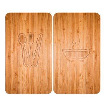 WENKO 2521497100 - Couvercle pour cuisinière 52x30 cm multicolore/gris/transparent