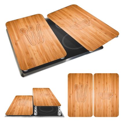 WENKO 2521497100 - Couvercle pour cuisinière 52x30 cm multicolore/gris/transparent