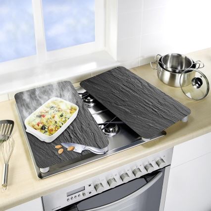 WENKO 2521499800 - Plaques de protection SLATE 52 x 40 cm multicolores / grises / transparentes