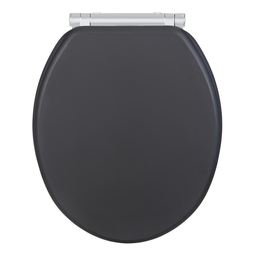 WENKO 25218100-WC abattant MORRA 35x42 cm anthracite/argenté