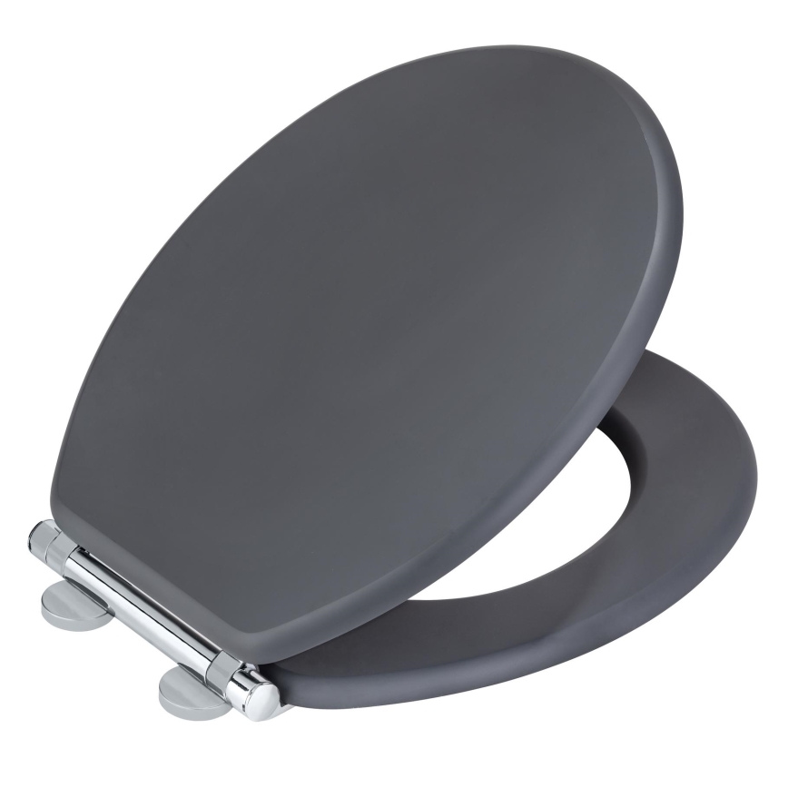 WENKO 25218100-WC abattant MORRA 35x42 cm anthracite/argenté