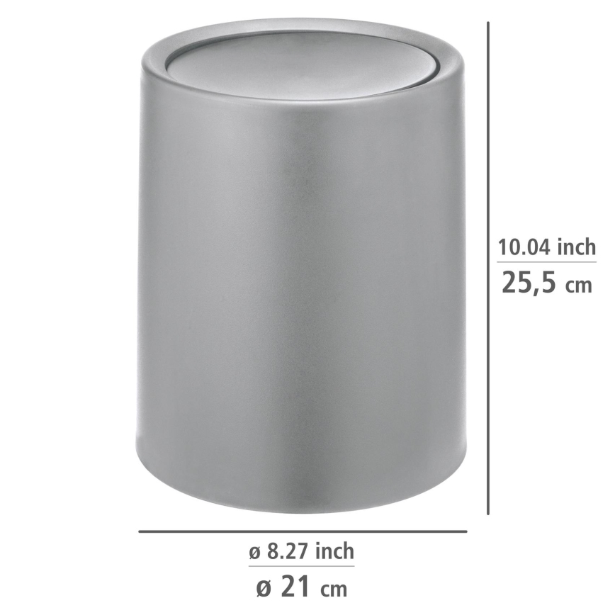 WENKO 25219100 - Panier ATRI 21x25,5 cm gris