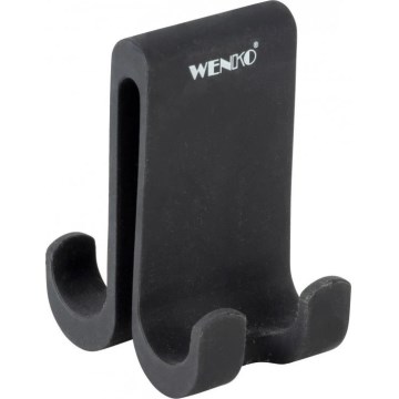 WENKO 25229100-Crochet VERNA DUO 5x9,5 cm noir