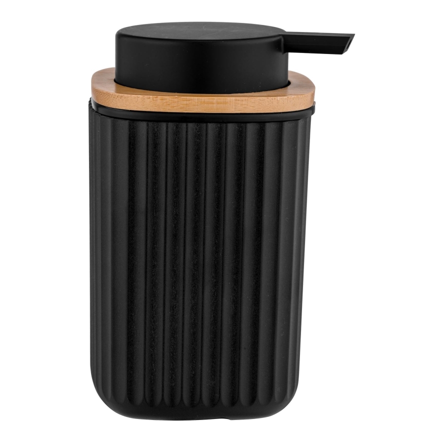 WENKO 25298100 - Distributeur de savon ROTELLO 8,9x12,7 cm noir/marron