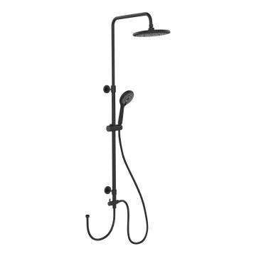 WENKO 25311100 - Ensemble de douche WATERSAVING SYSTEM 120 cm noir