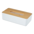 WENKO 25318100 - Boîte à cosmétiques ROTELLO 24 x 12,7 cm blanc/marron