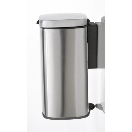 WENKO 25336100 - Corbeille SARE 21,5 x 29,5 cm argentée