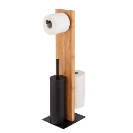 WENKO 25376100 - Ensemble WC LESINA 18x69 cm marron/noir