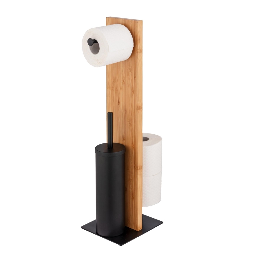 WENKO 25376100 - Ensemble WC LESINA 18x69 cm marron/noir