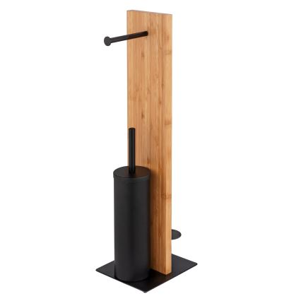 WENKO 25376100 - Ensemble WC LESINA 18x69 cm marron/noir