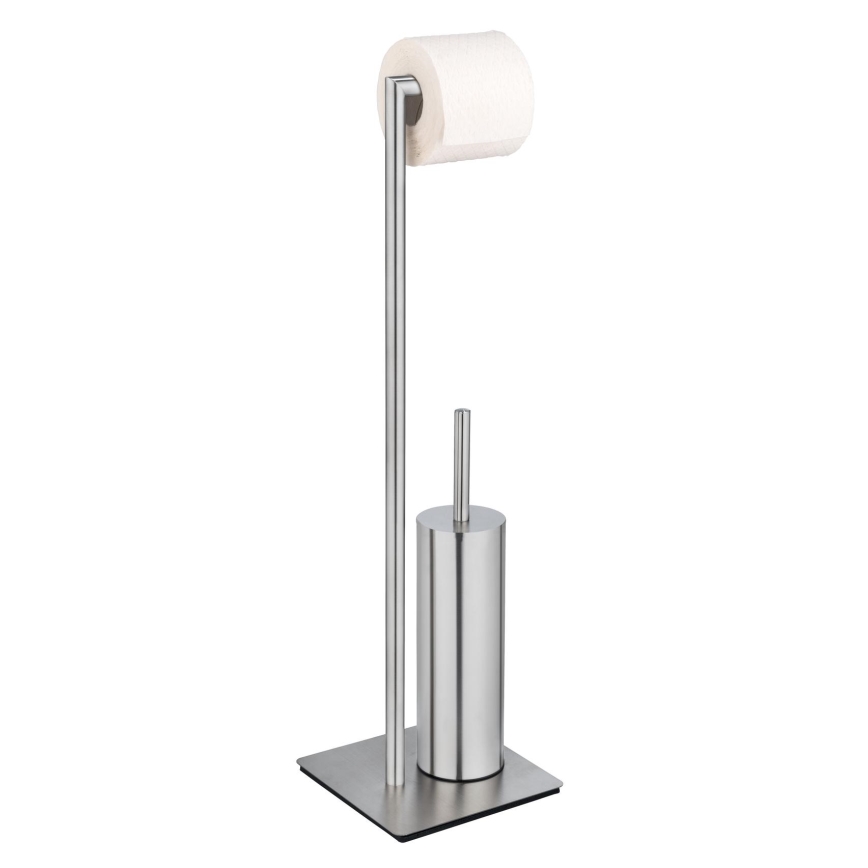 WENKO 25378100 - Brosse WC RECCO 20 x 71,5 cm satinée