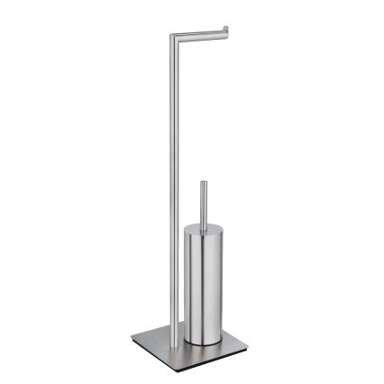 WENKO 25378100 - Brosse WC RECCO 20 x 71,5 cm satinée