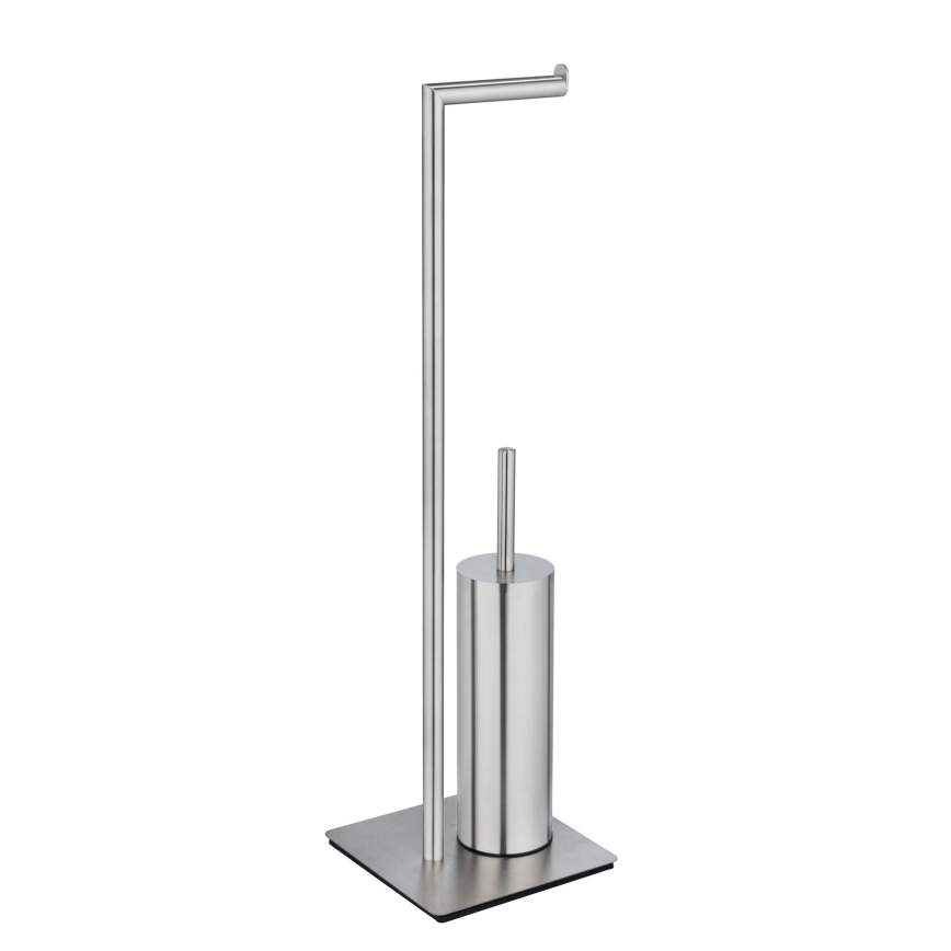 WENKO 25378100 - Brosse WC RECCO 20 x 71,5 cm satinée