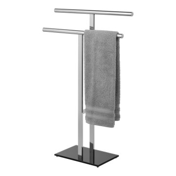 WENKO 25389100 - Porte-serviettes LAVA 50x81,5 cm inox/argenté/noir