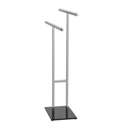 WENKO 25389100 - Porte-serviettes LAVA 50x81,5 cm inox/argenté/noir