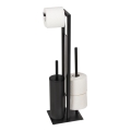 WENKO 25400100 - Brosse WC RIVALTA 18 x 70 cm, noire