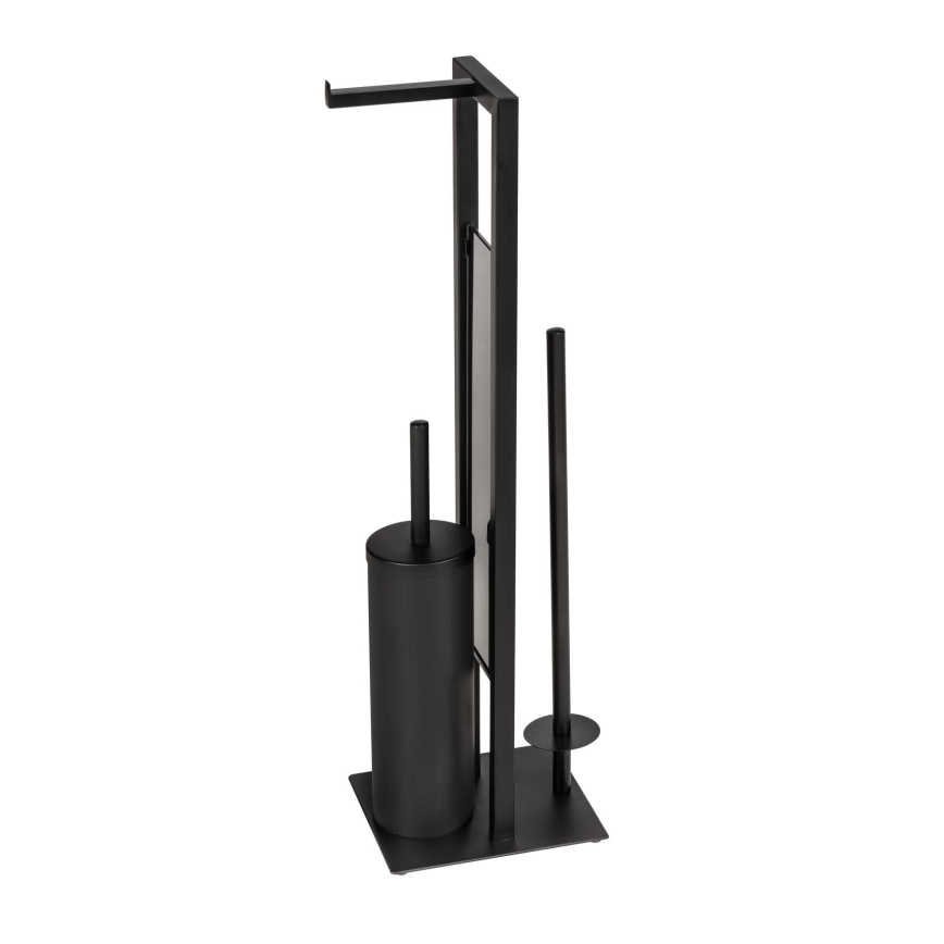 WENKO 25400100 - Brosse WC RIVALTA 18 x 70 cm, noire