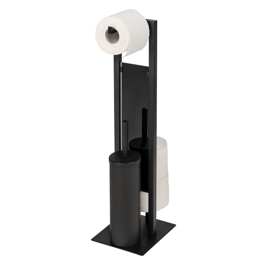 WENKO 25400100 - Brosse WC RIVALTA 18 x 70 cm, noire