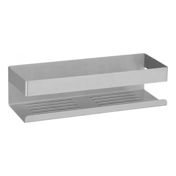 WENKO 25425100 - Étagère TURBO-LOC GENOVA MATT 30 x 10,5 cm argent mat