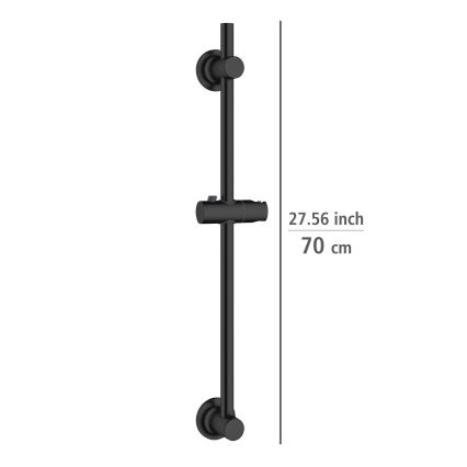 WENKO 25463100 - Barre de douche LIBERTÀ 70 cm noire