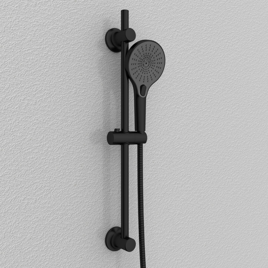 WENKO 25463100 - Barre de douche LIBERTÀ 70 cm noire