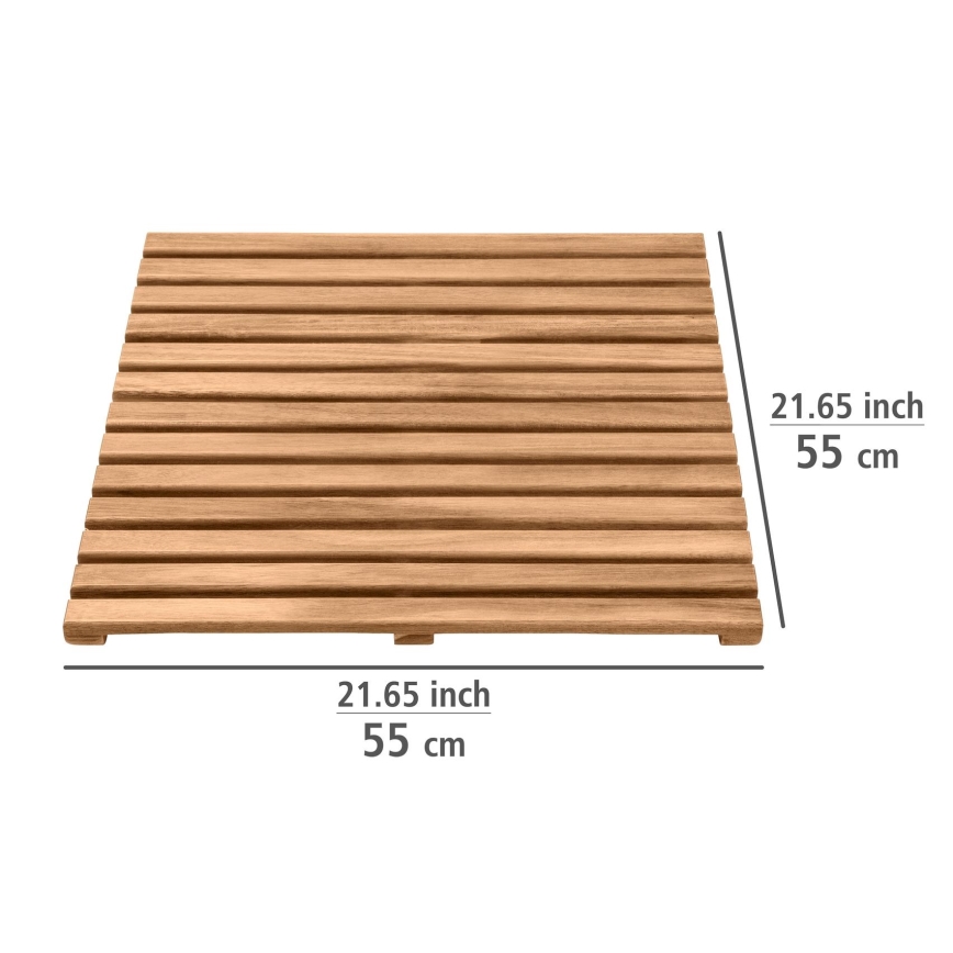 WENKO 25522100 - Paillasson ACACIA 55x55 cm marron