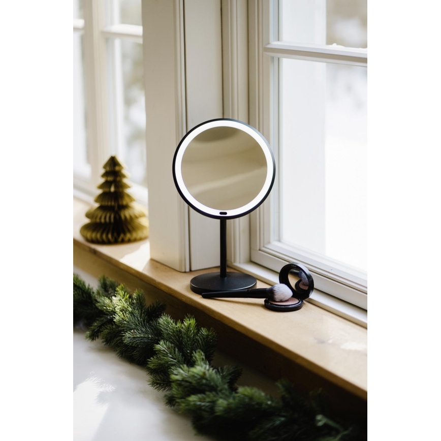 WENKO 25523100 - Miroir ONNO 20 x 34 cm noir