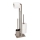 WENKO 25553100 - Brosse WC RIVALTA 18x70 cm beige/noir