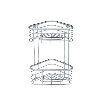 WENKO 25569100 - Étagère d'angle TRESTINA 25 x 35 cm inox/argenté