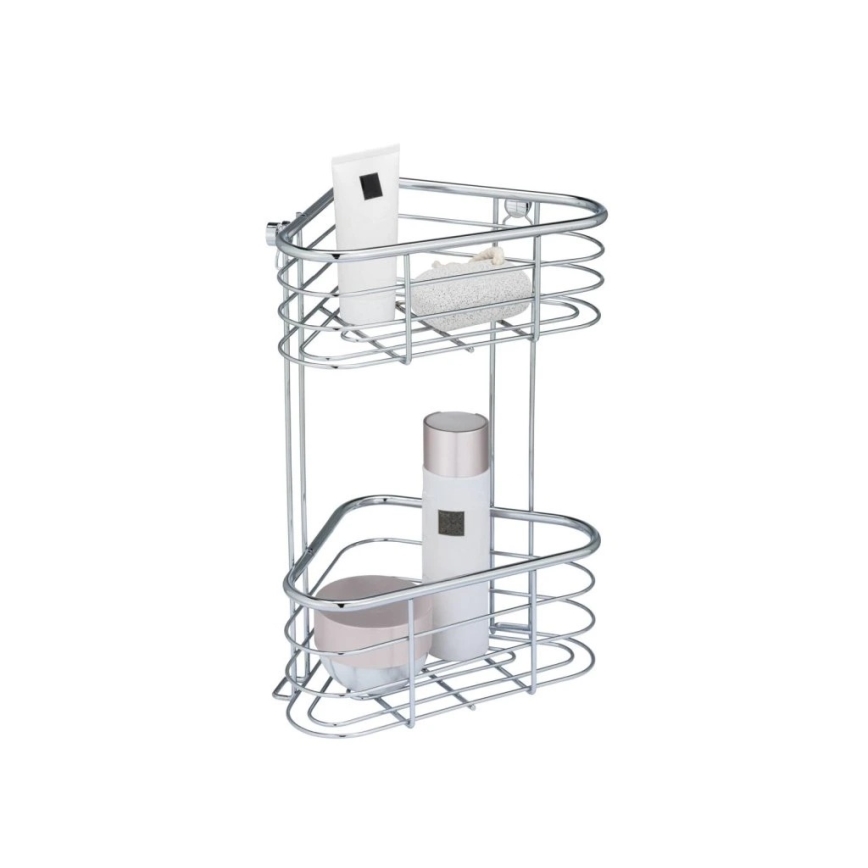 WENKO 25569100 - Étagère d'angle TRESTINA 25 x 35 cm inox/argenté